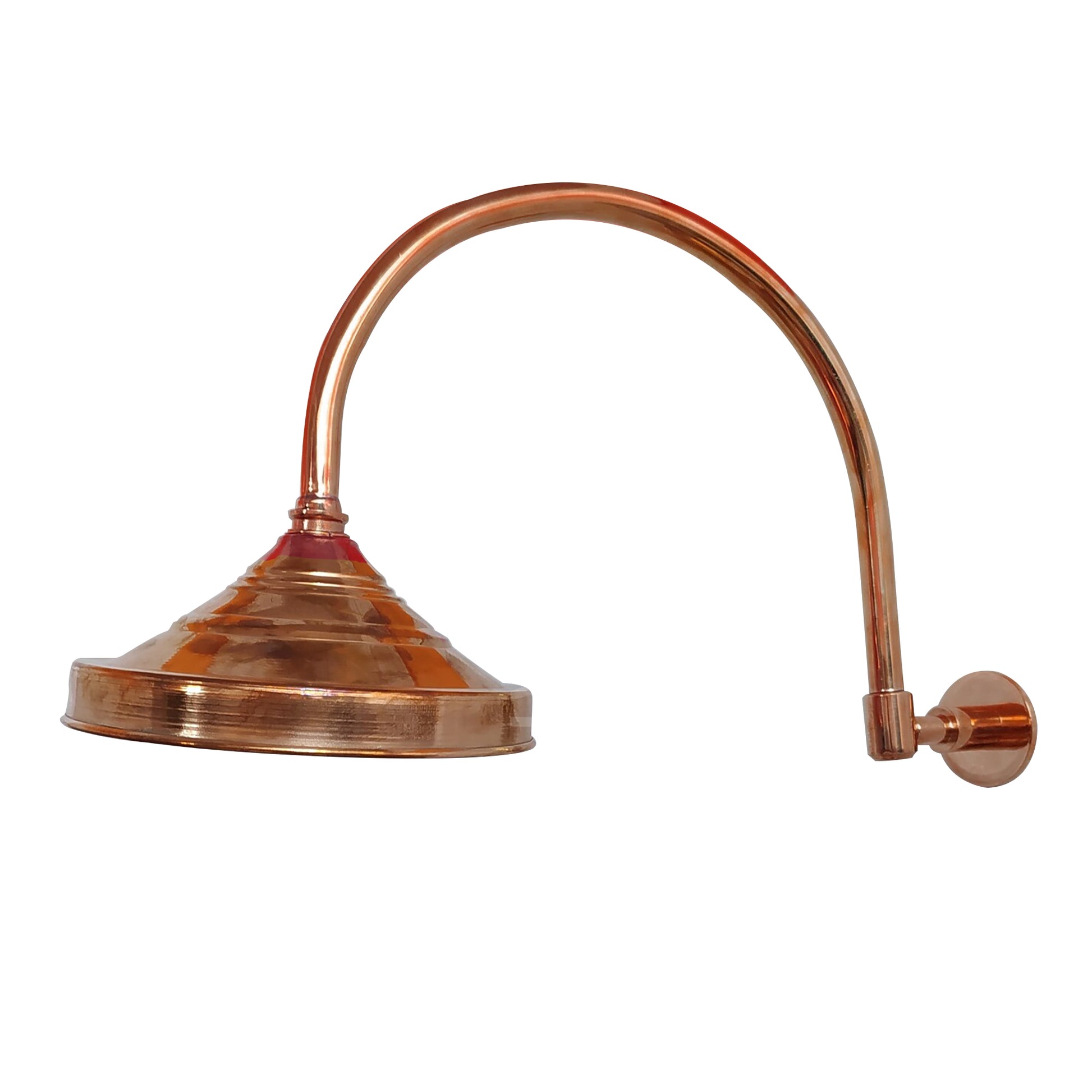 Round Shower Head In Pure Copper , Outdoor and Indoor showerhead - Zayian