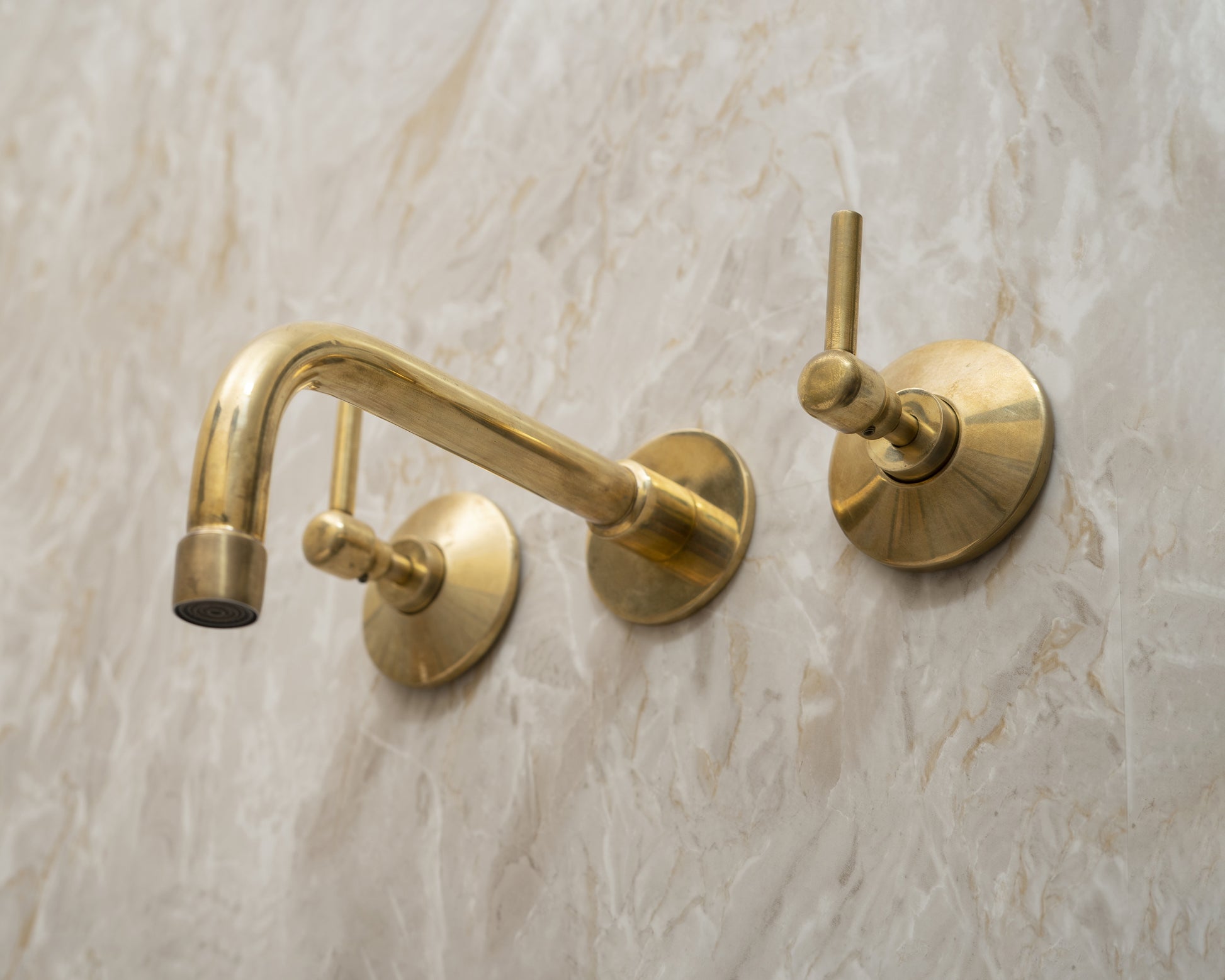 Handcrafted Brass Wall Mounted Faucet