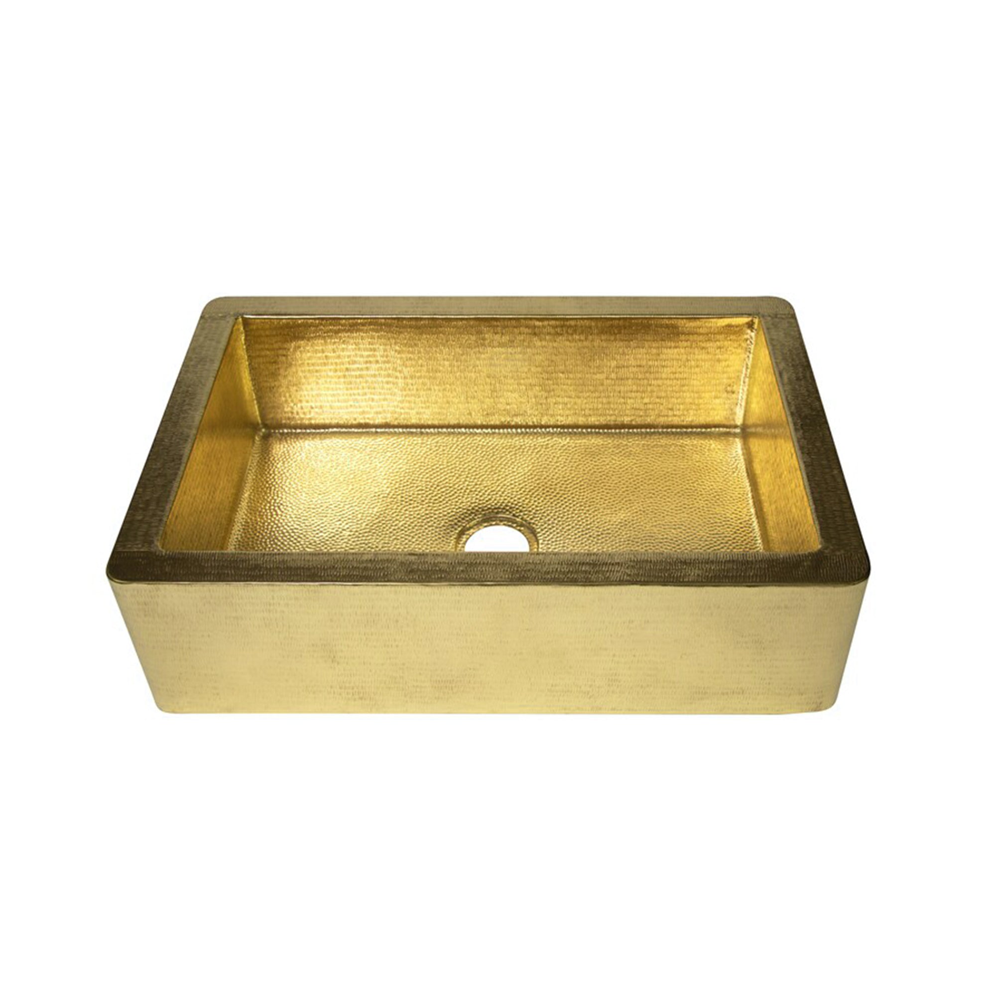 single basin brass kitchen sink