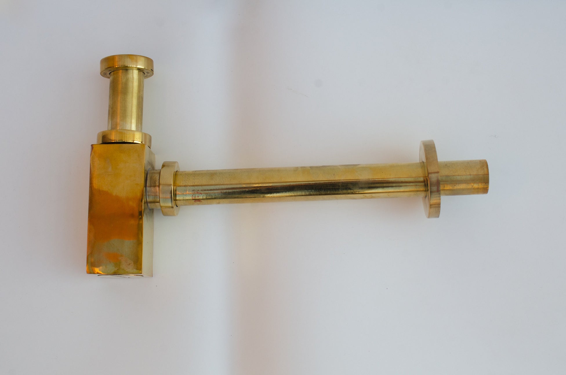 Solid Brass water trap sink stopper with brass push up button Zayian