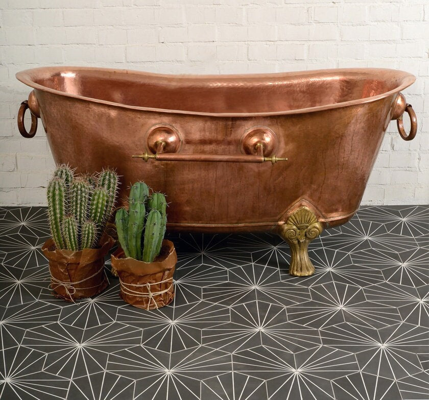 Luxury Copper Bathtub , Clawfoot Copper Bathtub Bathroom Zayian